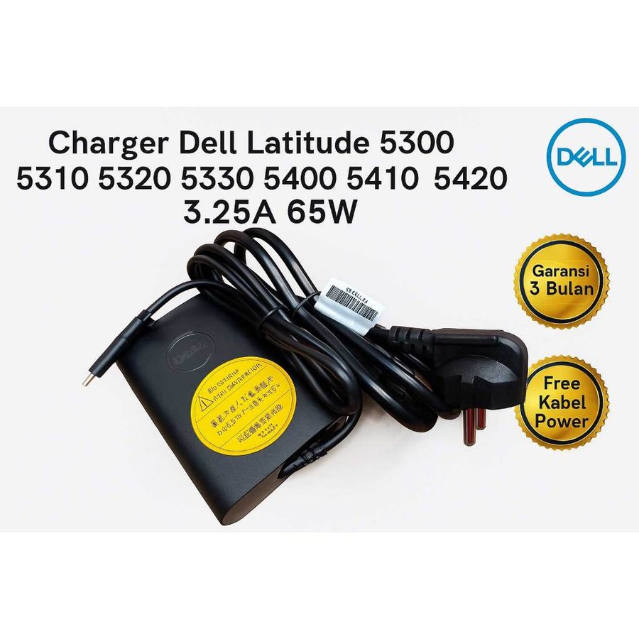 Charger Casan Adaptor Latitude 13 14 15 5320 Inspiron Type-C 65W USB C