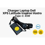 Charger Casan Adaptor XPS 13 9300 9310 9315 9360 9365 9370 9380 Type-C 45W - foto 1