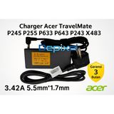 Charger Casan Adaptor Acer TravelMate P245 P255 P633 P643 5.5x1.7mm 65W - foto 2