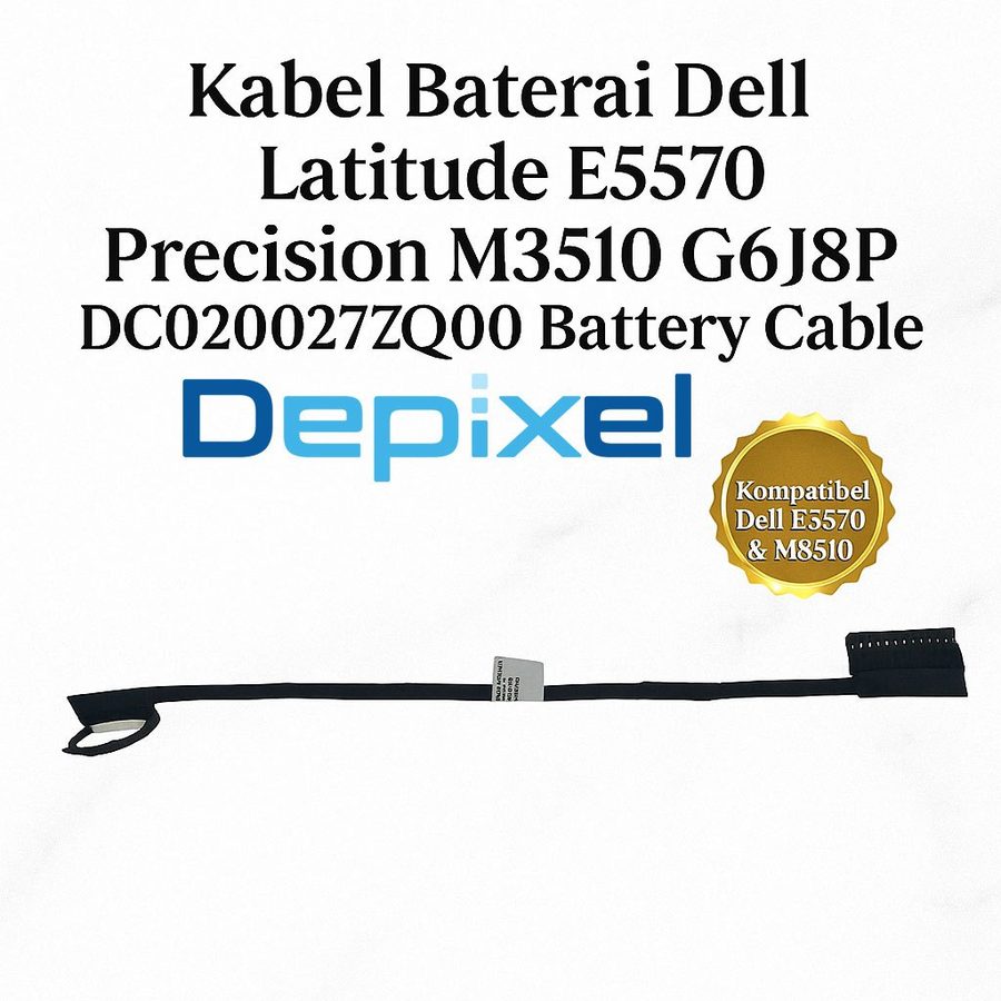 Kabel Baterai Dell Latitude E5570 Precision M3510 G6J8P DC020027Q00 Battery Cable