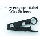 Alat Pengupas Kabel UTP Rotary Wire Stripper Coaxial RG6 RG59 RG11 Fiber - foto 4