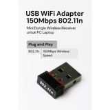 USB WiFi Adapter Dongle 150Mbps 802.11n Mini Wireless Receiver untuk Laptop PC Windows Mac - foto 1