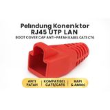Boot Cover Pelindung Konektor RJ45 LAN CAT5 CAT6 Anti Patah Kabel UTP 5pcs - foto 1