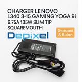 Charger Casan Adaptor Legion Y520 Y530 L340 Square Mouth 20V 6.75A 130W - foto 2