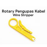Alat Pengupas Kabel UTP Rotary Wire Stripper Coaxial RG6 RG59 RG11 Fiber - foto 1