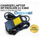 Charger Casan Laptop HP Pavilion X360 11 Stream Notebook 15 Blue Pin 19.5V 2.31A 45W - foto 3