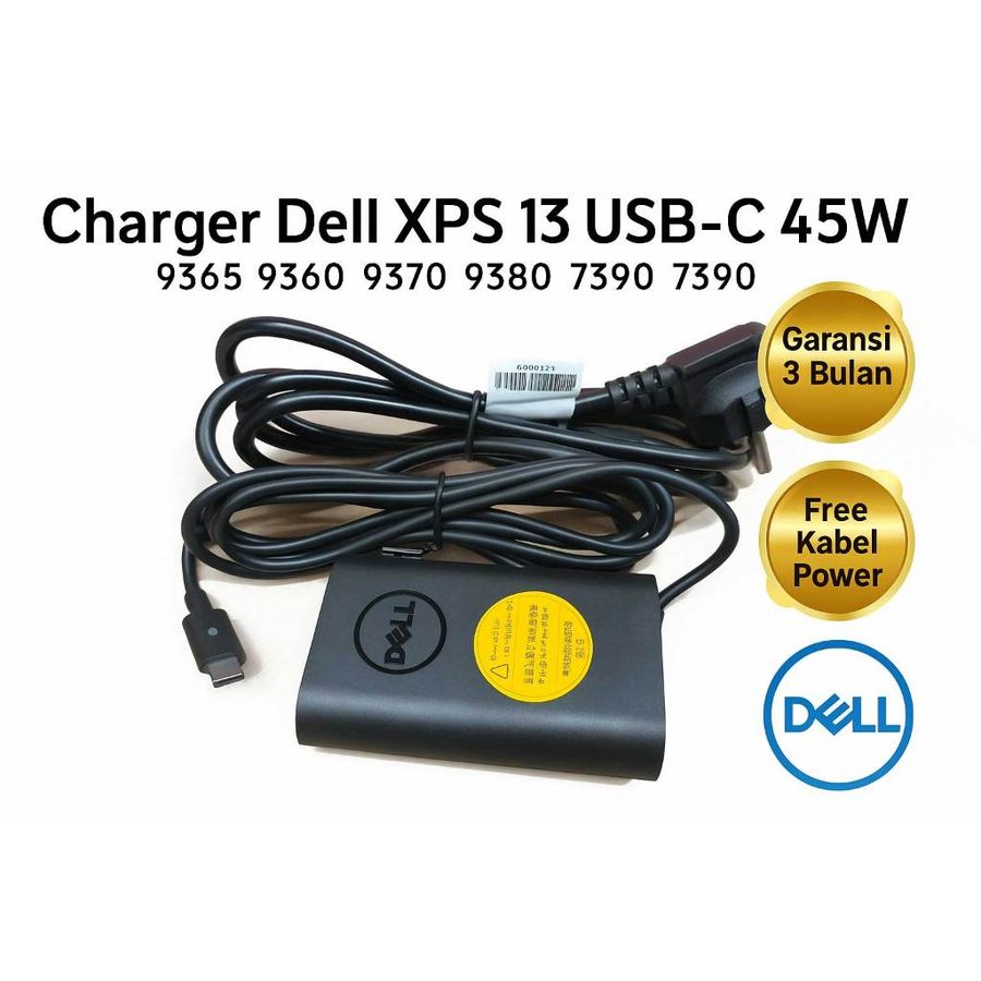 Charger Casan Adaptor XPS Latitude 7390 Chromebook Type-C 45W USB C