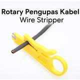 Alat Pengupas Kabel UTP Rotary Wire Stripper Coaxial RG6 RG59 RG11 Fiber - foto 2