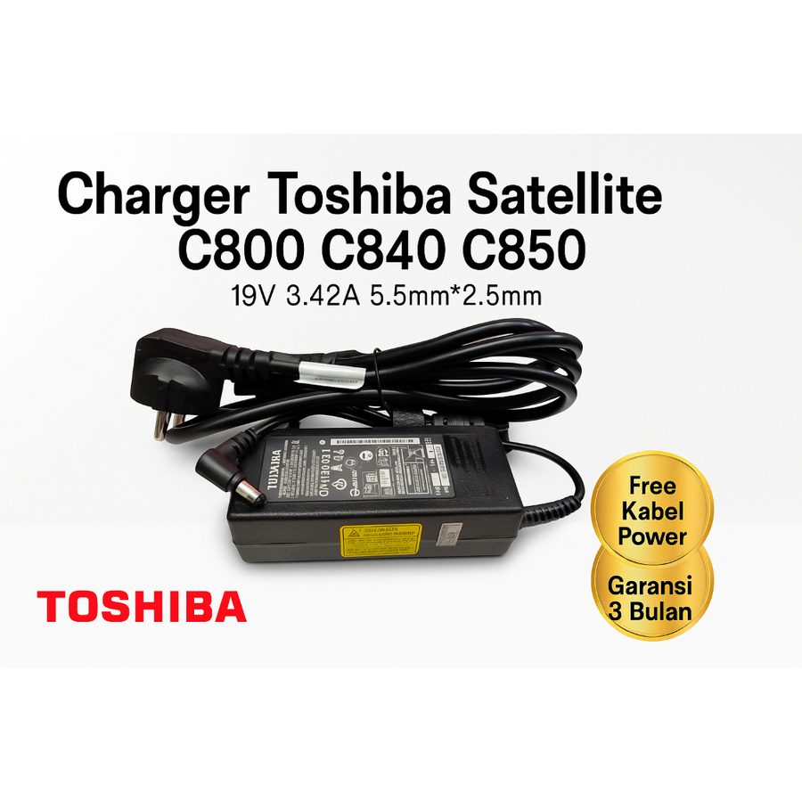 Charger Casan Adaptor Toshiba Satellite C855 L645 L55 C640 R705 5.5x2.5mm 19V 3.42A 65W