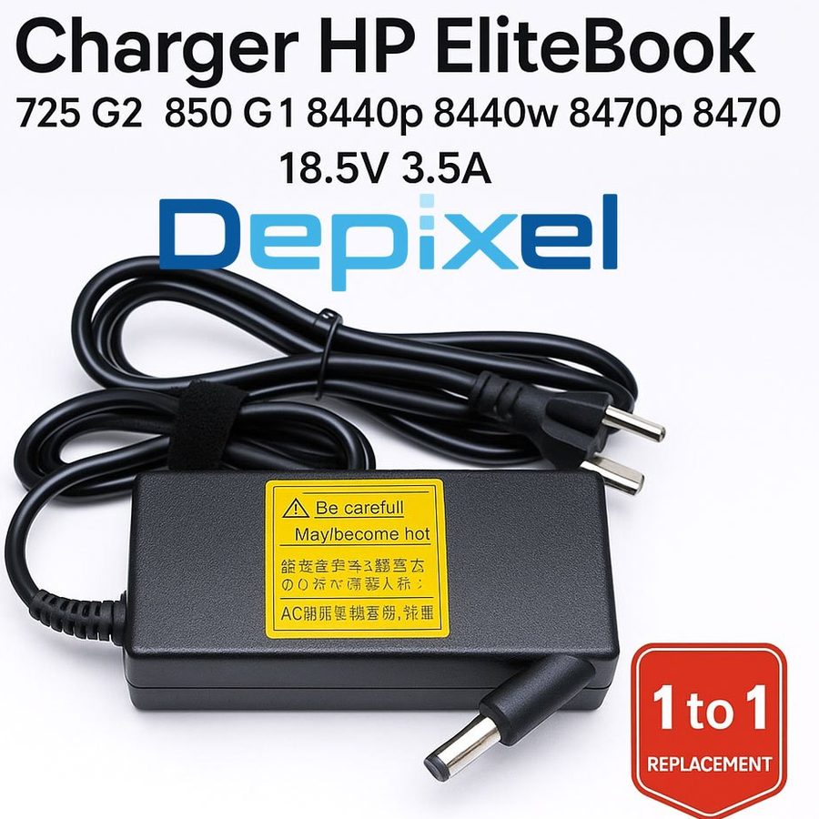 Charger Casan Adaptor HP EliteBook 8440p 8470p 850 G1 18.5V 3.5A 65W