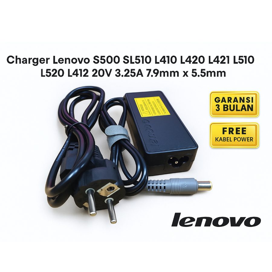 Charger Casan Adaptor ThinkPad SL510 L510 L512 L520 20V 3.25A 65W 7.9x5.5mm