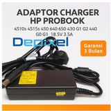 Charger Casan Adaptor HP ProBook 4510s 4515s 18.5V 3.5A 65W 7.4x5.0mm - foto 1