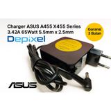 Charger Casan Adaptor Asus A455 A555L A52 A53 A56 5.5x2.5mm 19V 3.42A 65W - foto 1
