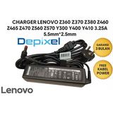 Charger Casan Adaptor IdeaPad Z460 Z470 Z570 Y300 Y410 20V 3.25A 65W - foto 1