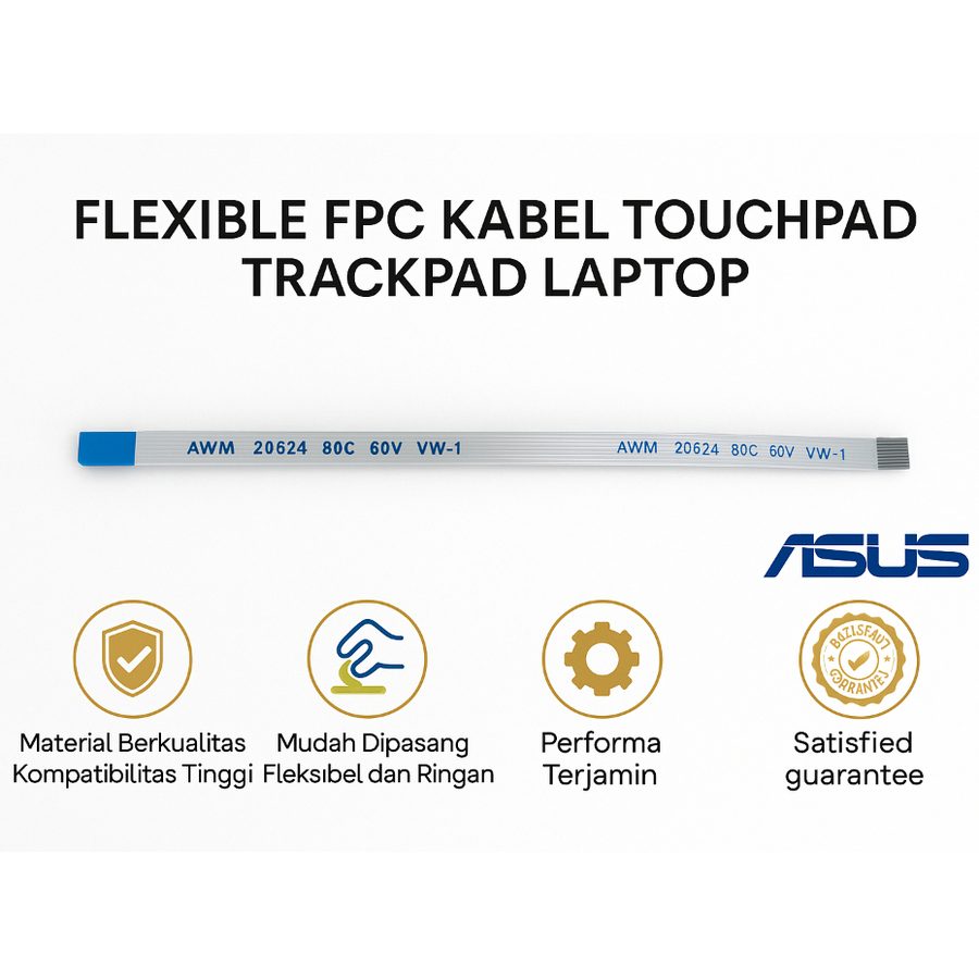Kabel Flexible FPC Touchpad Laptop Asus X441 A442 X453 A407 A455 8 Pin Searah Bolak Balik