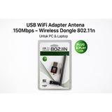 USB WiFi Adapter Dongle 150Mbps Wireless 802.11n 2.4GHz Antena PC Laptop - foto 1