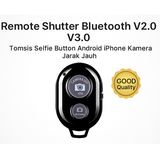 Remote Shutter Bluetooth Tongsis Selfie Android iPhone Kamera Jarak 10m AB Shutter3 - foto 1