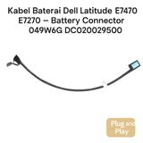 Kabel Baterai Dell Latitude E7470 E7270 – Battery Connector 049W6G DC020029500 - foto 2