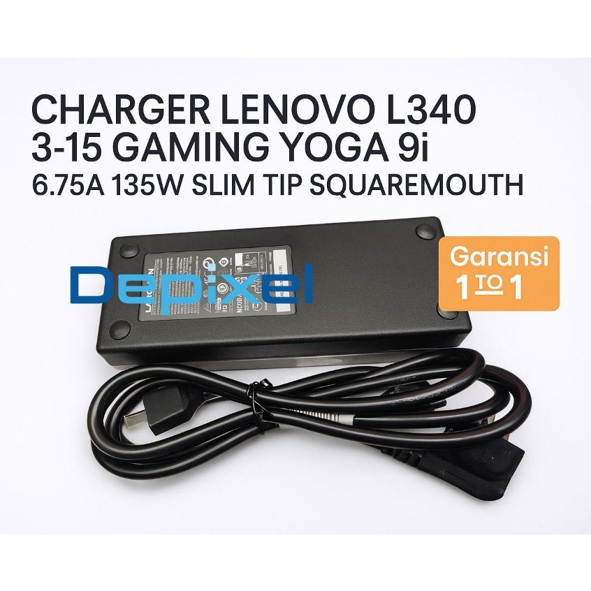 Charger Casan Adaptor Legion Y520 Y530 L340 Square Mouth 20V 6.75A 130W