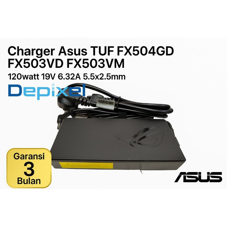 Charger Casan Adaptor Asus N46 N75 N76 N550 N551 N580 FX505 5.5x2.5mm 120W