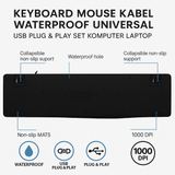 Keyboard Mouse USB Combo Set Kabel Wired Untuk Laptop PC Komputer Office Kantor 104 Desktop Windows - foto 6