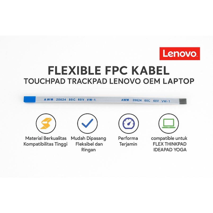 Kabel Touchpad FPC Lenovo ThinkPad IdeaPad Yoga 510 G400 G450 G580 G575 320-14 Fleksibel Trackpad