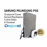 Sarung Pelindung PS5 Dustproof Cover Konsol PlayStation 5 Anti Debu Goresan Oxford 1680D 39x26x9cm - foto 1