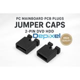 PC Mainboard PCB Plugs Jumper Caps 2-pin DVD HDD  - foto 2
