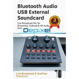 Bluetooth Audio USB External Soundcard | Live Broadcast Mic for Streaming, Podcast & HD Audio Pro!! - foto 1