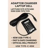 Charger Casan Adaptor Latitude 12 13 Chromebook Type-C 45W USB C - foto 4