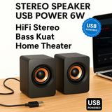 Speaker Laptop PC Desktop Stereo Mini 6W USB 3.5mm Jack Bass Multimedia Komputer Notebook - foto 1