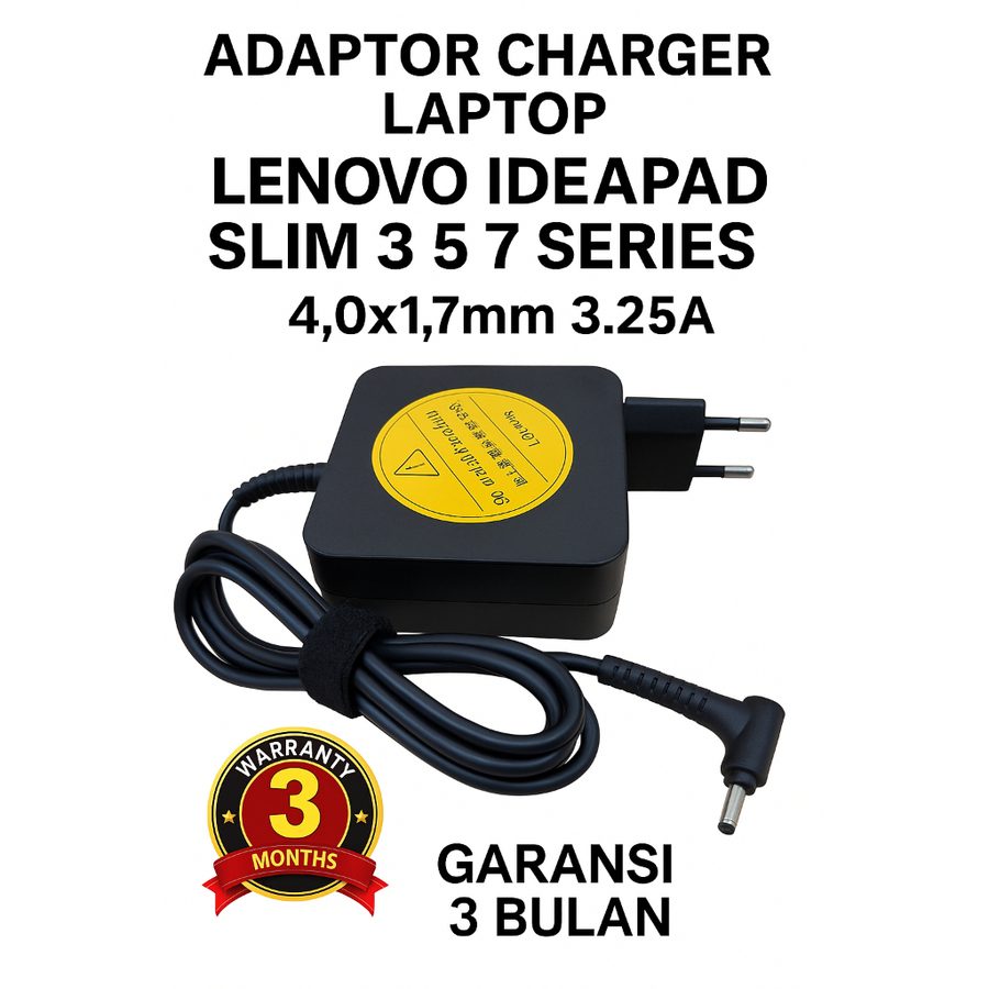 Charger Adaptor Casan IdeaPad 510 510S 520 520S 4.0x1.7mm 20V 3.25A 65W