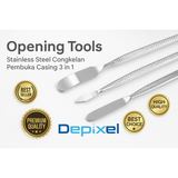 Opening Tools Stainless Steel Congkelan Pembuka Casing HP Laptop 3 in 1 Set 6 Mata Presisi - foto 5
