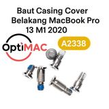 Baut Screw Casing Cover Belakang MacBook Pro 13 M1 2020 A2338 Set A B C Pentalobe - foto 3