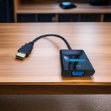 Converter HDMI To VGA 1080p Proyektor PC TV Box Konsol Game Adapter Tanpa Driver - foto 6