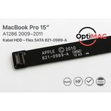 Kabel HDD MacBook Pro 15 A1286 2009–2011 – Flex SATA 821-0812-A / 821-0989-A – Konektor Data IR LED - foto 4