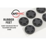 Rubber Feet Kaki Karet MacBook Pro 15 Touchbar 2018 2019 A1990 Original 4 Pcs - foto 4