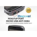 Penutup Port Micro USB Anti Debu – Dust Plug Cover Universal Gadget & HP - foto 5