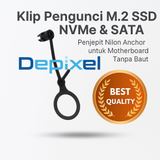 Klip Pengunci M.2 SSD NVMe & SATA – Penjepit Nilon Anchor untuk Motherboard Tanpa Baut - foto 3