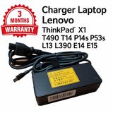 Charger Casan Type C 65W USB-C 20V 3.25A ThinkPad T490 T490s T14 T15 T16 T590 - foto 1