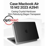 Optimac Hardcase MacBook Air 15 Inch M2 M3 M4 A2941 A3114 A3241 Crystal Polycarbonate 3 Warna - foto 7