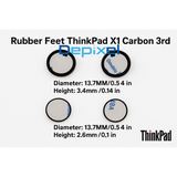 Rubber Feet Lenovo ThinkPad X1 Carbon 3rd 5th 6th Gen Karet Kaki Pengganti Presisi 1pcs - foto 3
