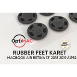 1 Set Rubber Feet Karet Kaki MacBook Air Retina 13 2018 2019 A1932 4Pcs Original - foto 2
