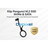 Klip Pengunci M.2 SSD NVMe & SATA – Penjepit Nilon Anchor untuk Motherboard Tanpa Baut - foto 2