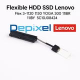 Kabel Flexible HDD SSD Flex Lenovo Flex 3 -1120 1130 Yoga 300 11IBR  11IBY  5C10J08424 Konektor SATA - foto 3