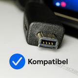 Kabel USB Mini 4 Pin Kamera Nikon Coolpix Canon PowerShot Kodak EasyShare Olympus Transfer - foto 1