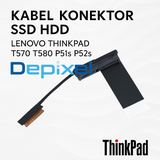 Kabel Konektor Flex HDD SSD Lenovo ThinkPad T570 T580 P51s P52s PN 450.0AB04.0001 - foto 4