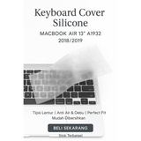 Keyboard Cover Silicone MacBook Air Retina 13 A1932 2018 2019 Anti Air Tipis - foto 1