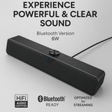 Speaker Soundbar Aktif 6W Versi Bluetooth – Suara Powerful & Jernih untuk Multimedia & Gaming - foto 4