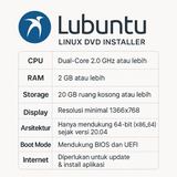 DVD Installer Linux Lubuntu 64-bit BIOS UEFI Distro Ringan Hemat RAM Laptop PC Lama Bootable - foto 5